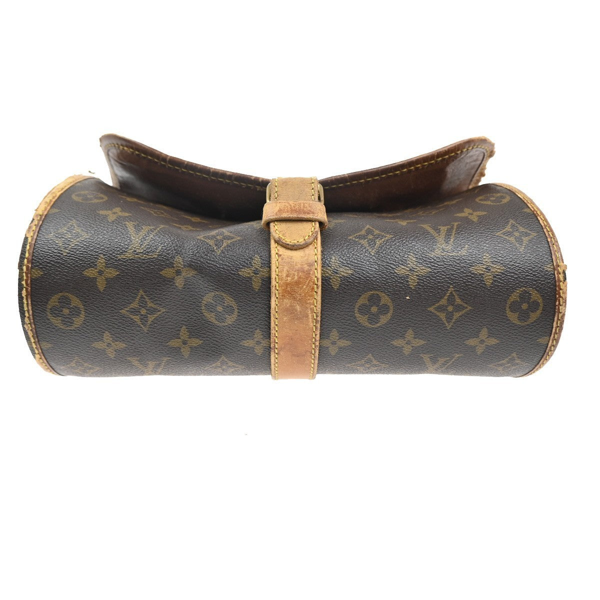 LOUIS VUITTON Logo Marne Shoulder Bag Monogram Leather Brown M51369 60MA308