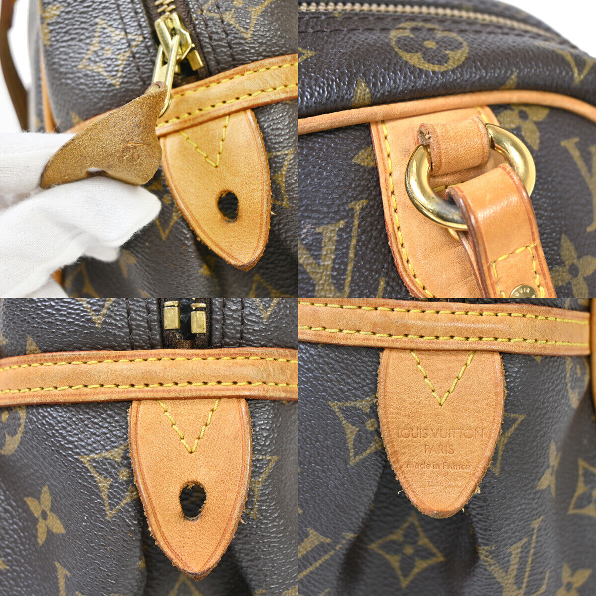 LOUIS VUITTON Montorgueil PM Shoulder Bag Monogram Leather Brown M95565 18YE385