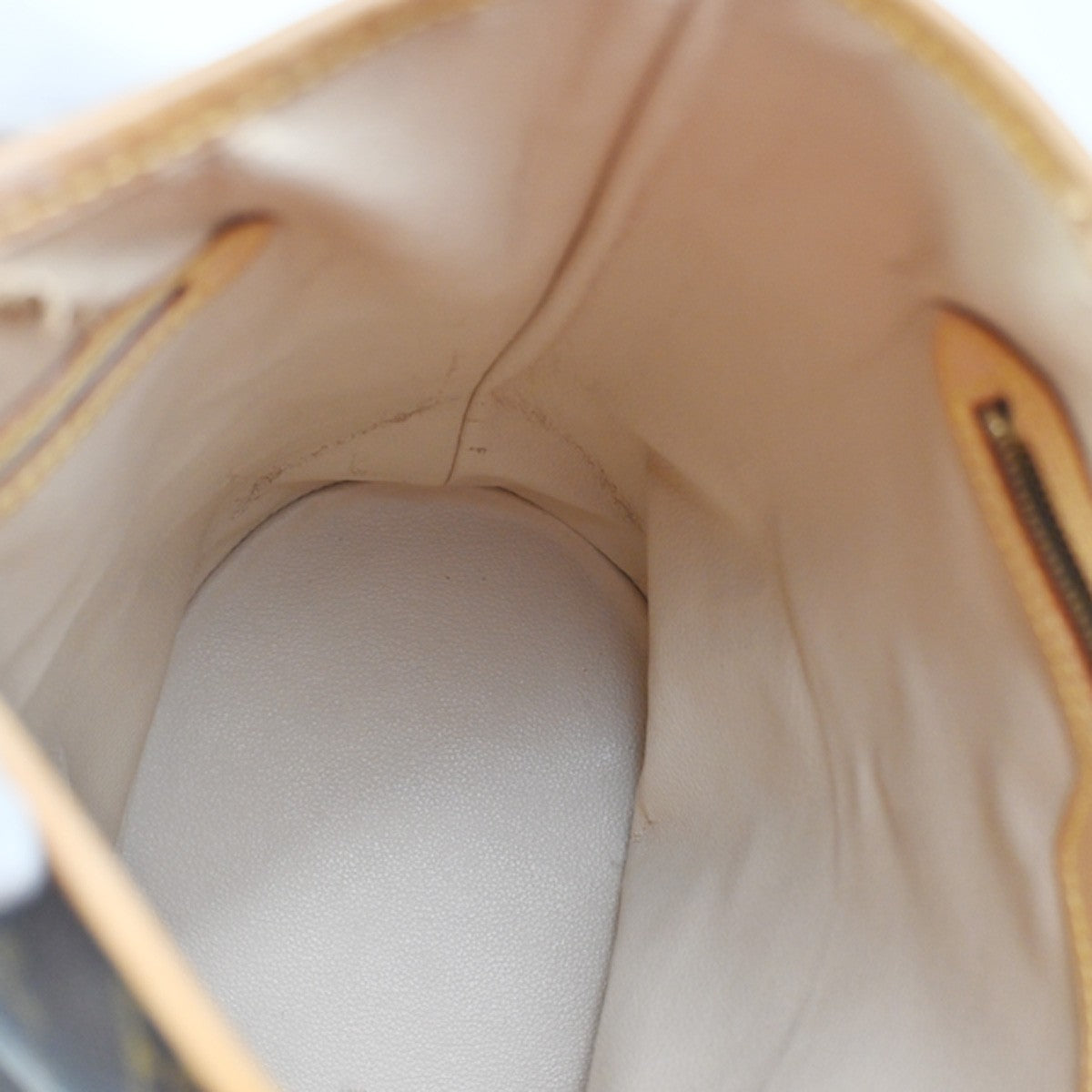 LOUIS VUITTON BUCKET GM Shoulder Tote Bag Monogram Leather Brown M42236 88YJ102