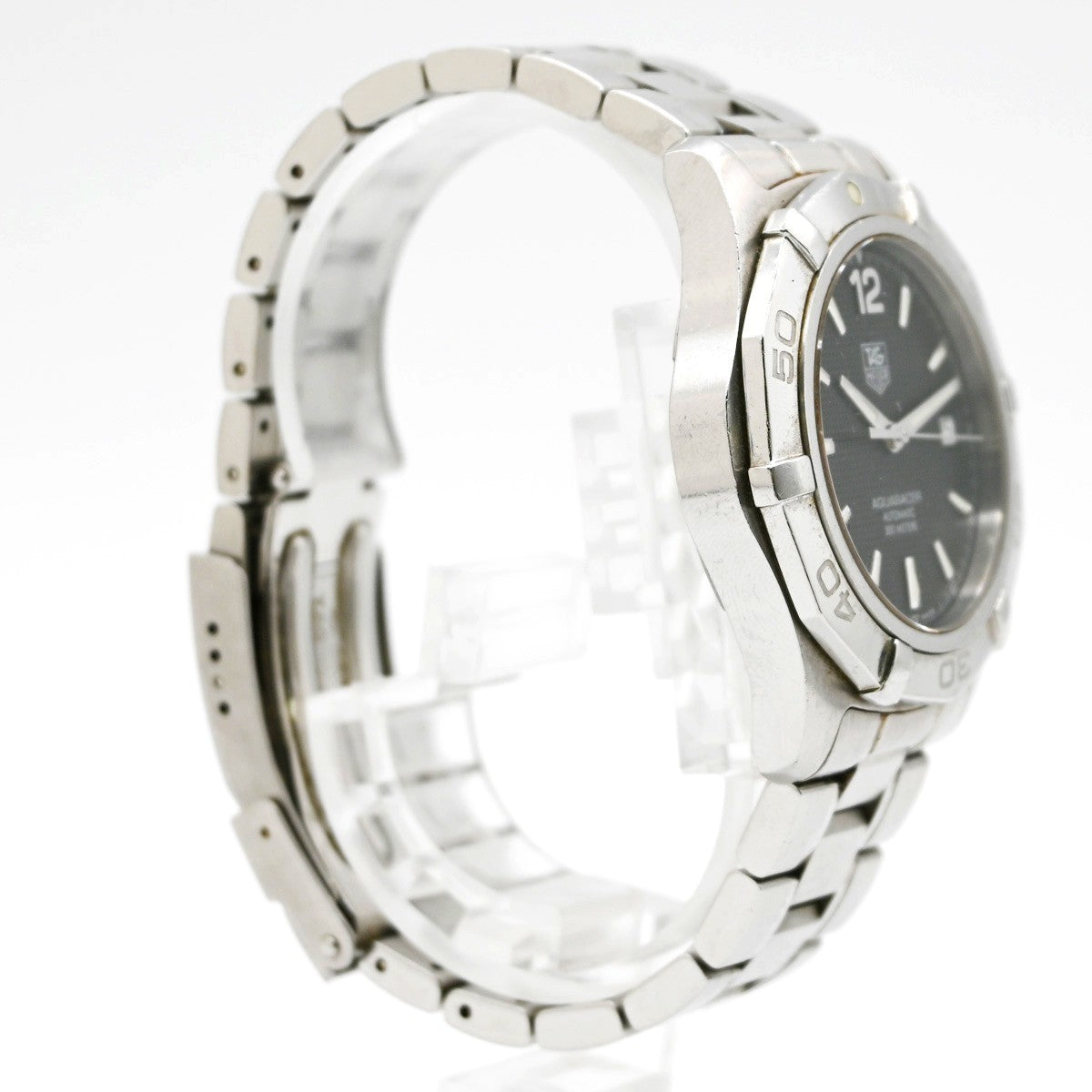 TAG HEUER Aquaracer 300M Watch 39mm WAF2110 Automatic Black Dial Date SS 23LC585