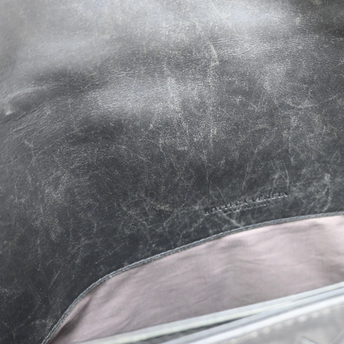 BOTTEGA VENETA Intrecciato Hand Bag Business Bag Leather Gray Italy 31KA816