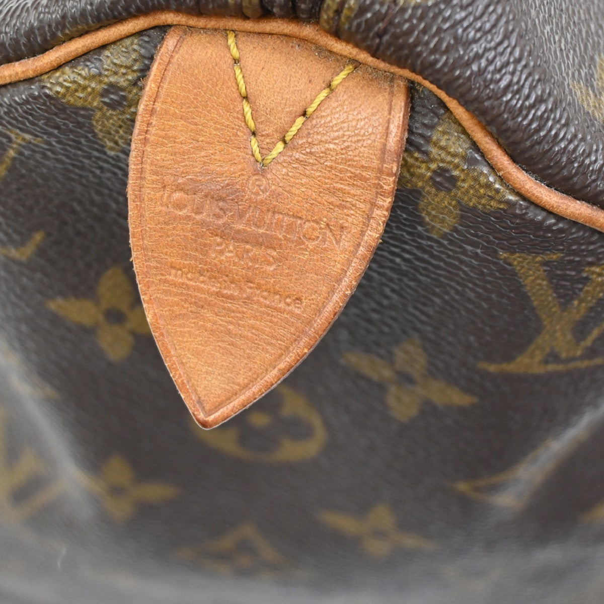 LOUIS VUITTON Speedy 30 Travel Hand Bag Monogram Leather Brown M41526 14SA001