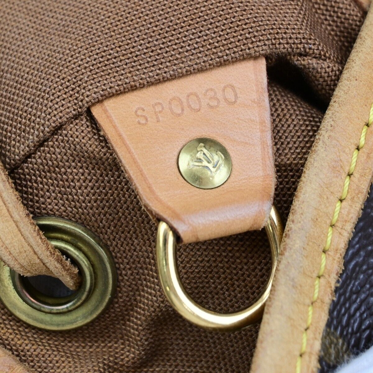 LOUIS VUITTON Montsouris MM Backpack Bag Monogram Leather Brown M51136 11EB703