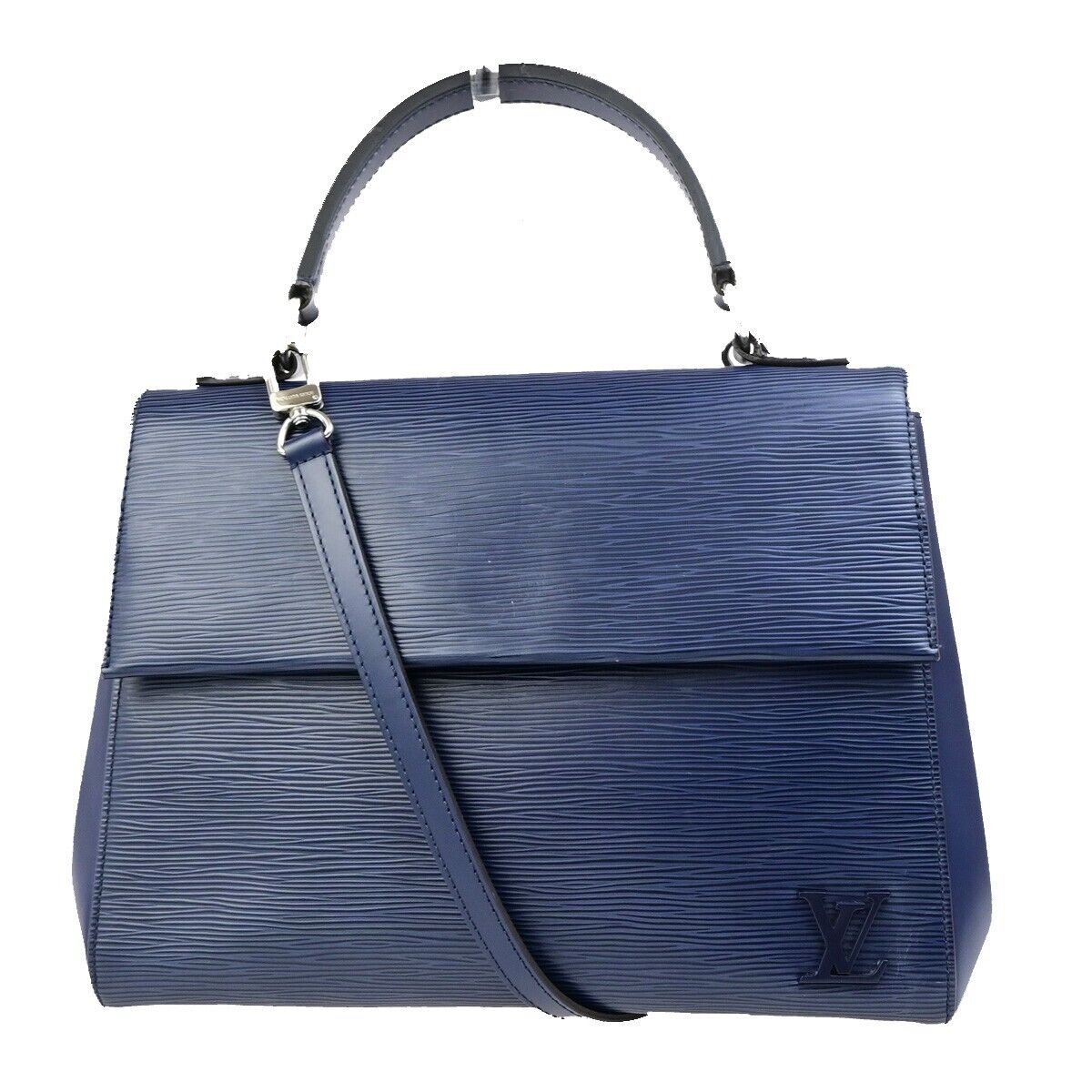 LOUIS VUITTON LV Cluny 2Way Shoulder Hand Bag Epi Leather Blue M41299 28ED053