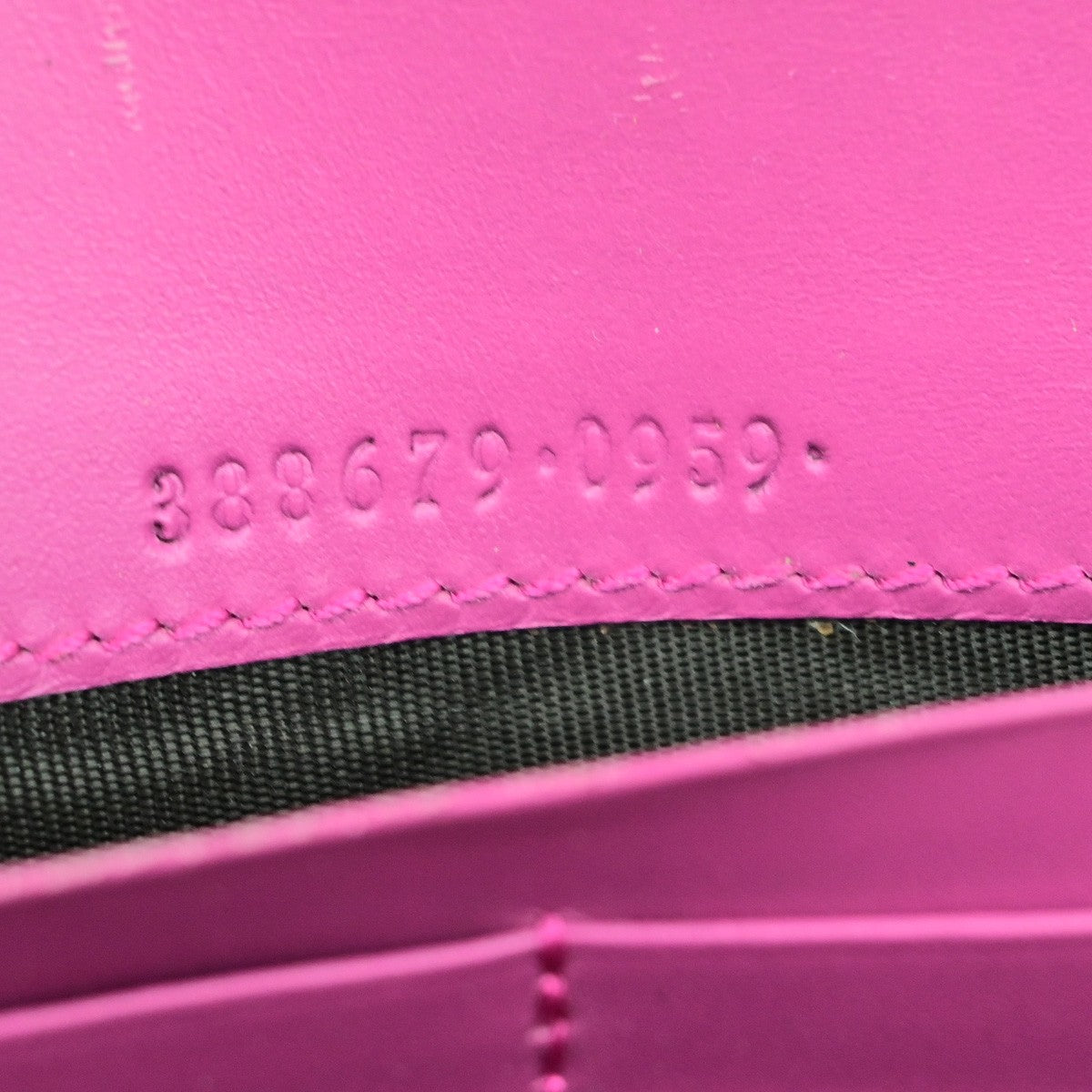 GUCCI Logo Guccissima GG Pattern Long Bifold Wallet Leather Pink GHW 04YH062