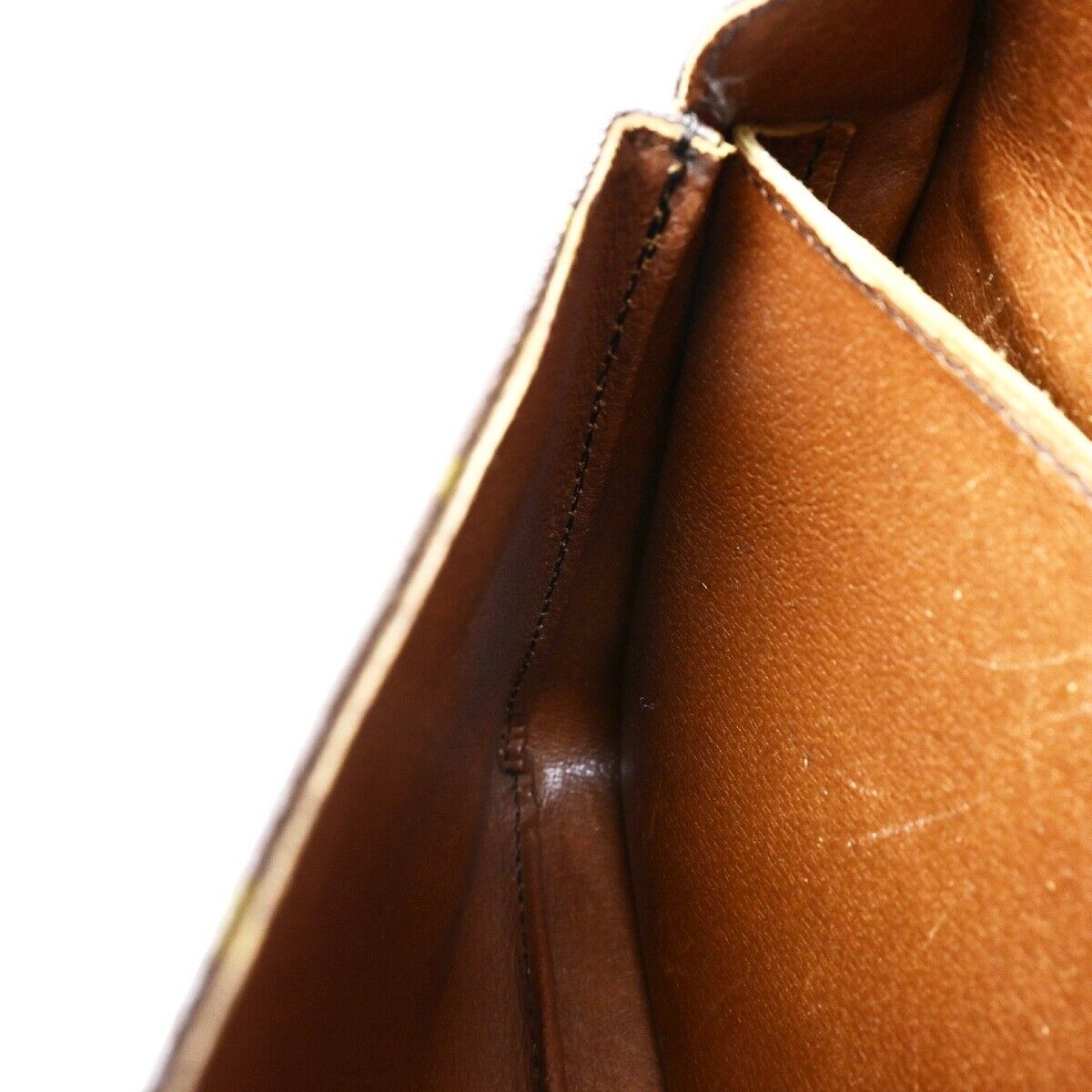LOUIS VUITTON Cartouchiere GM Shoulder Bag Monogram Leather Brown M51252 60EE004