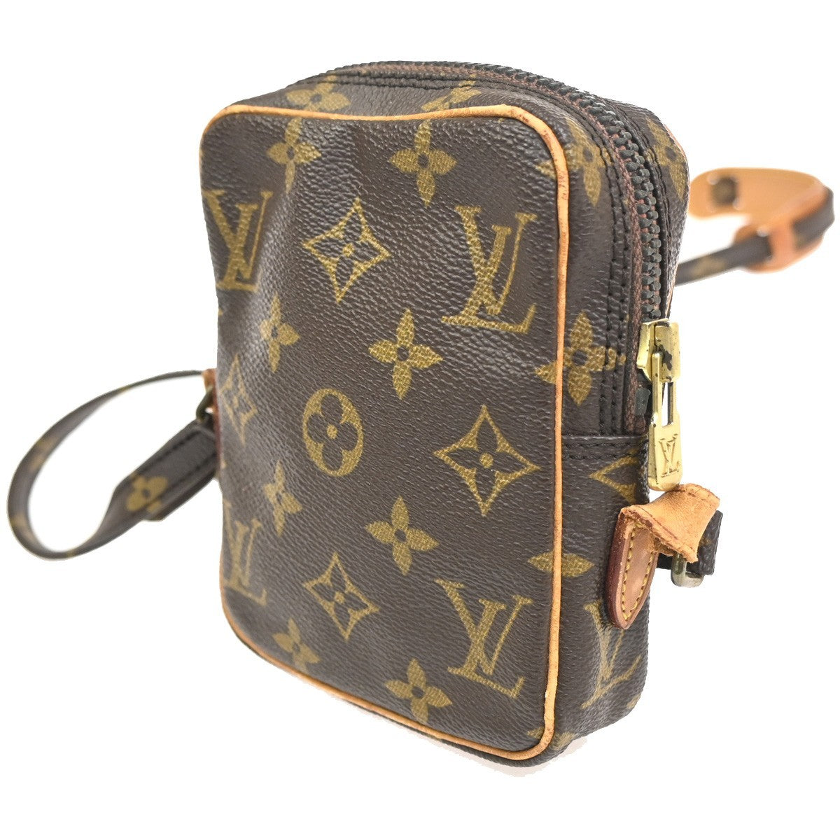 LOUIS VUITTON LV Mini Danube Shoulder Bag Monogram Leather Brown M45268 64KC840