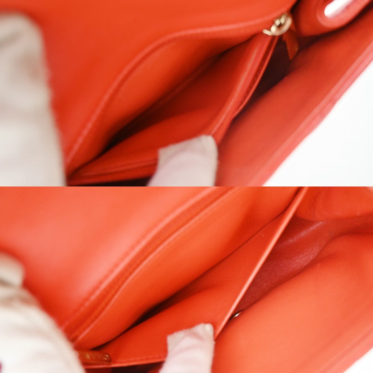 RPCHANEL CC Mini Matelasse Chain Shoulder Bag Leather Red GHW Vintage 887RP186