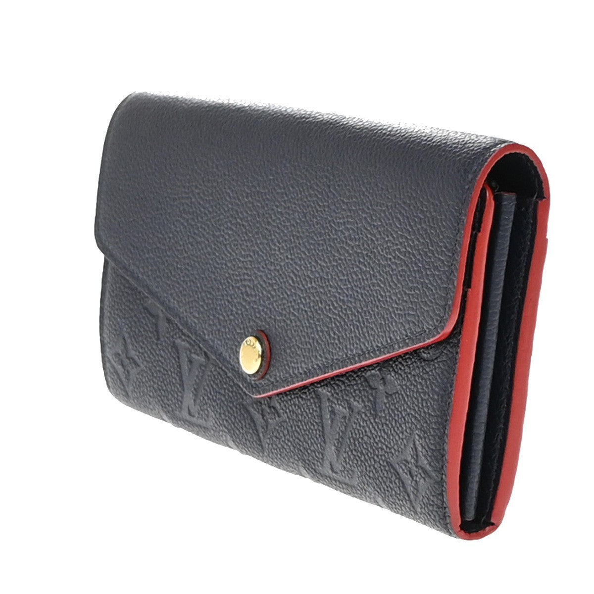 LOUIS VUITTON Portefeuille Sarah Wallet Monogram Empreinte Blue M62125 35KP200