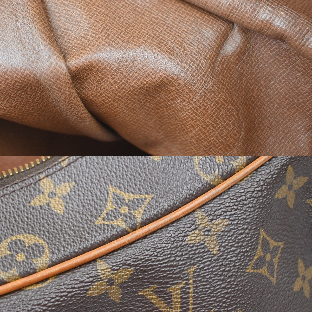 LOUIS VUITTON Boulogne 35 Shoulder Bag Monogram Leather Brown M51260 73YH997