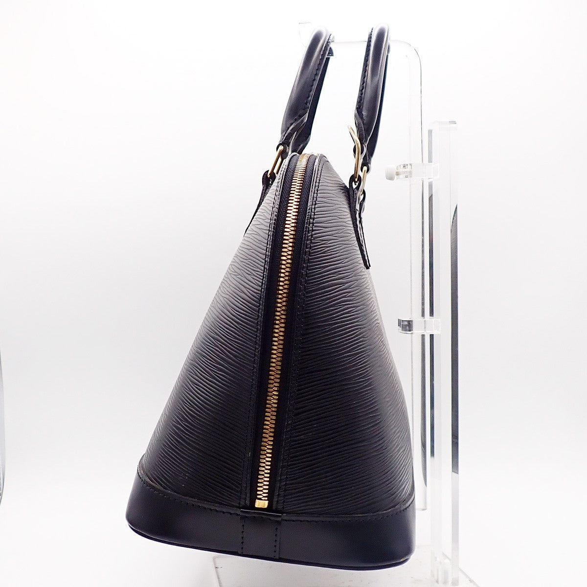 LOUIS VUITTON LV Alma Hand Bag Epi Leather Noir Black Gold France M52142 10AA197