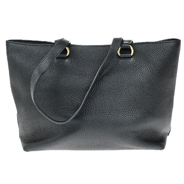 PRADA MILANO Logo Shoulder Bag Vitello Daino Leather Black GHW 50RK710