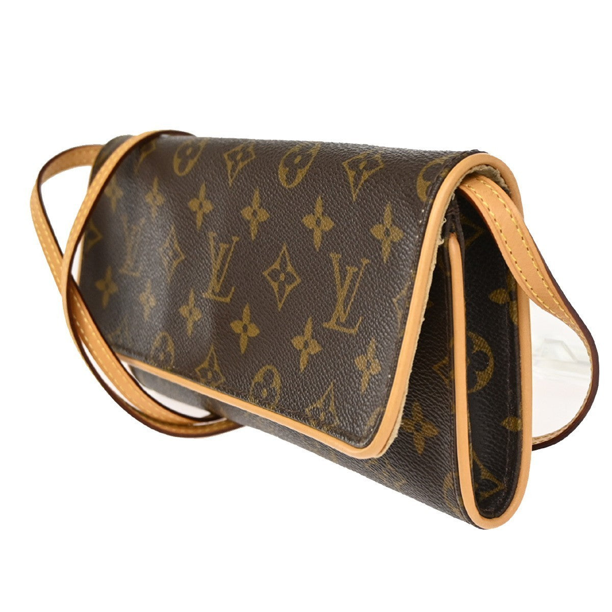 LOUIS VUITTON Pochette Twin GM 2Way Shoulder Bag Monogram Brown M51852 75CA611
