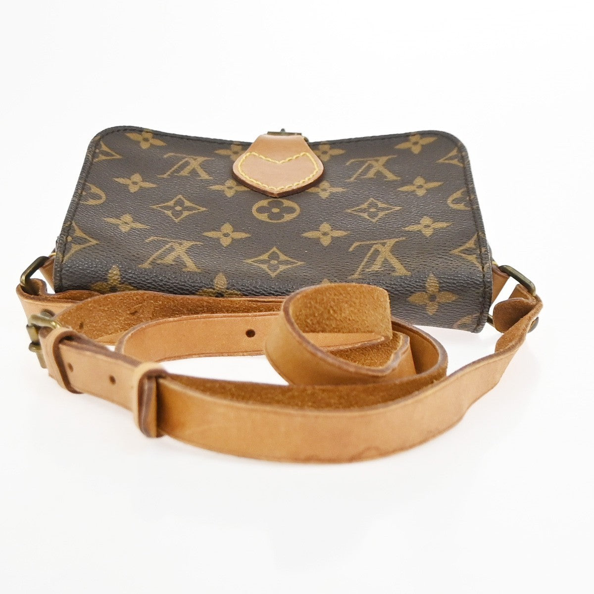 LOUIS VUITTON Mini Cartouchiere Shoulder Bag Monogram Leather BN M51254 34KD084