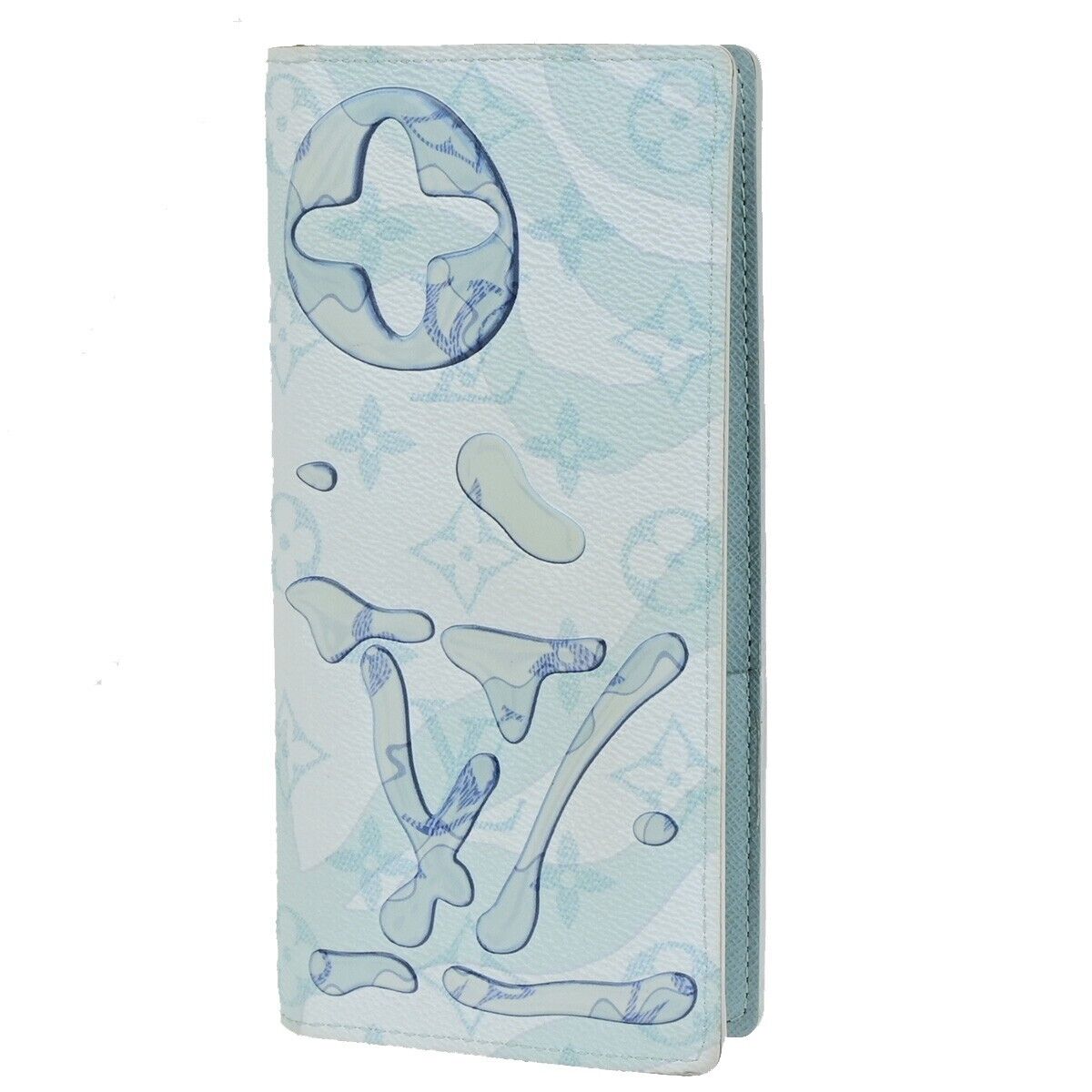 LOUIS VUITTON Portefeuille Brazza Long Wallet Monogram AquaGarden M82306 76SJ428