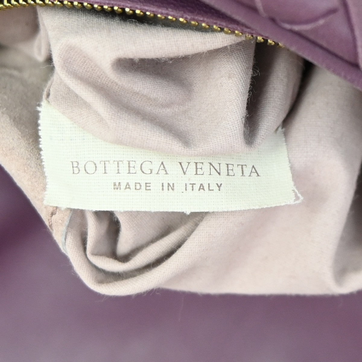 BOTTEGA VENETA Olimpia Intrecciato Shoulder Bag Leather Purple GHW Italy 12RL741