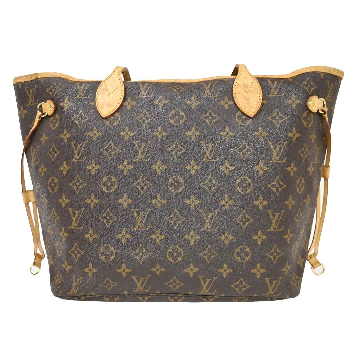 LOUIS VUITTON Neverfull MM Shoulder Tote Bag Monogram Leather BN M40156 99HB690