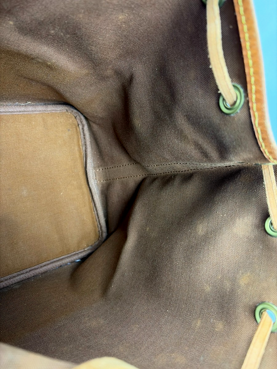 LOUIS VUITTON Petit Noe Drawstring Shoulder Bag Monogram Leather M42226 77YJ043