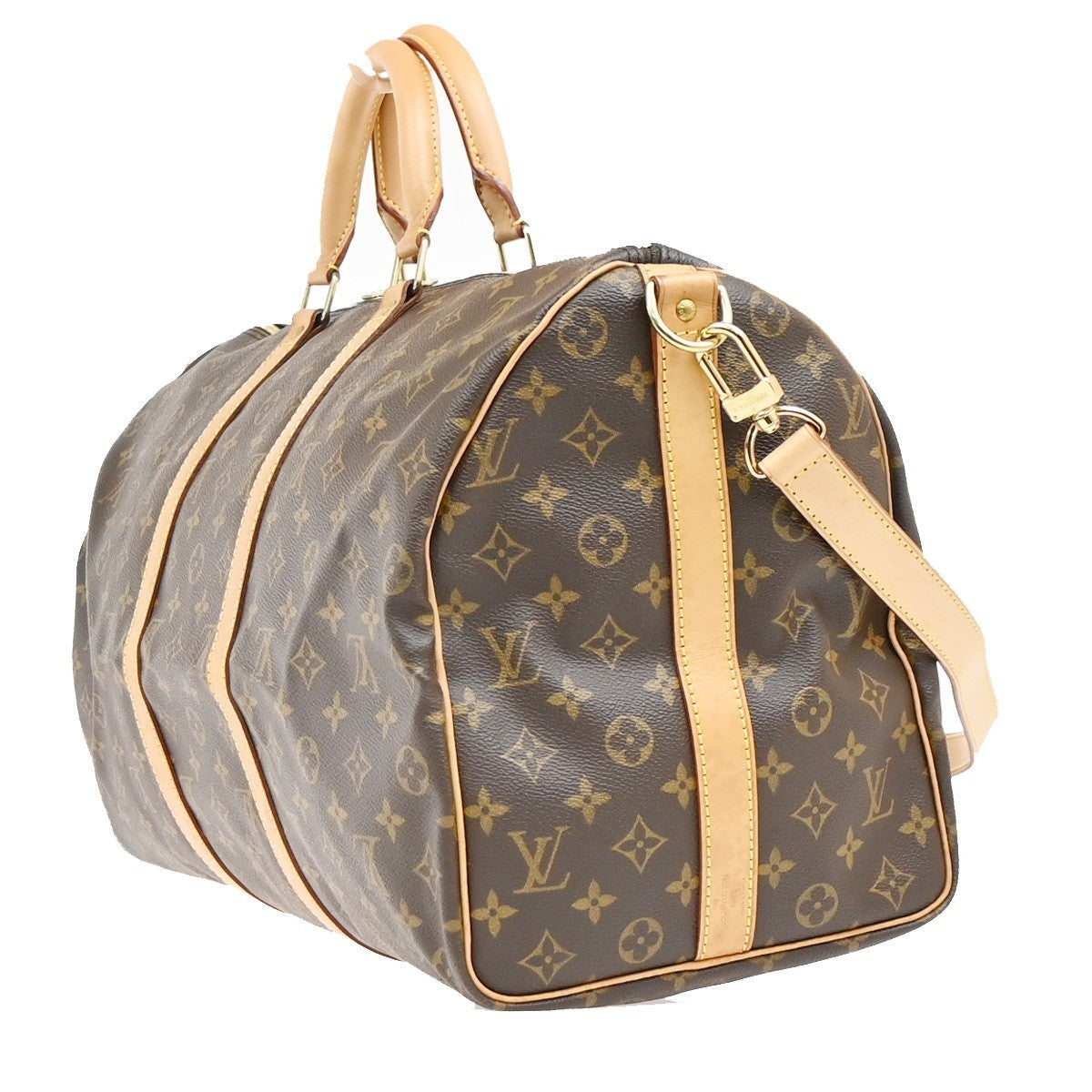 LOUIS VUITTON Keepall 50 Travel Hand Bag Monogram Leather Brown M41426 54PA013