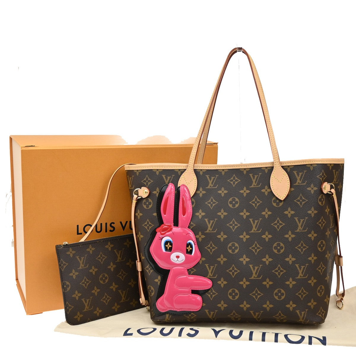 LOUIS VUITTON LV×Sun Yitian Neverfull MM Shoulder Bag Monogram M47200 863LC563