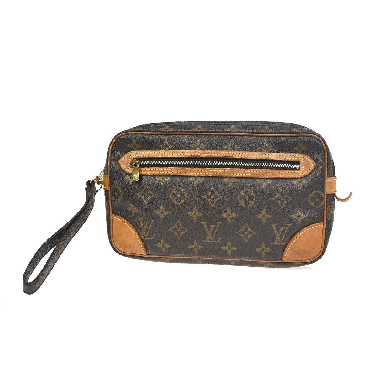 LOUIS VUITTON Marly Dragonne GM Clutch Hand Bag Monogram Brown M51825 31KC793
