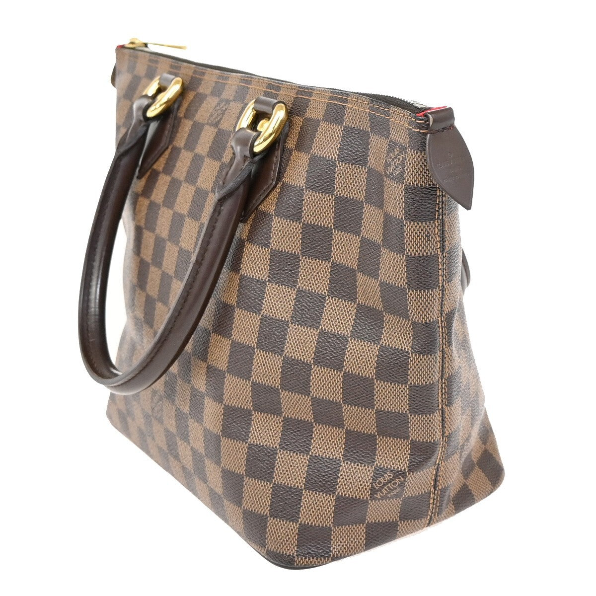 LOUIS VUITTON Saleya PM Hand Bag Damier Ebene Leather Brown N51183 95EE253