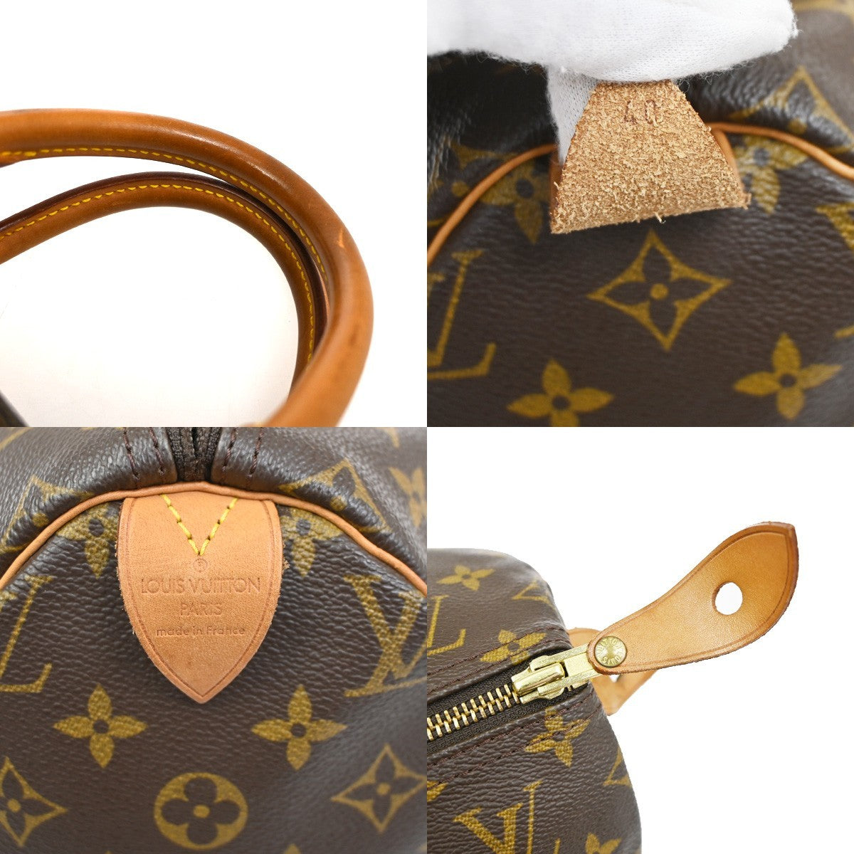 LOUIS VUITTON Speedy 40 Travel Hand Bag Monogram Leather Brown M41522 70YJ177
