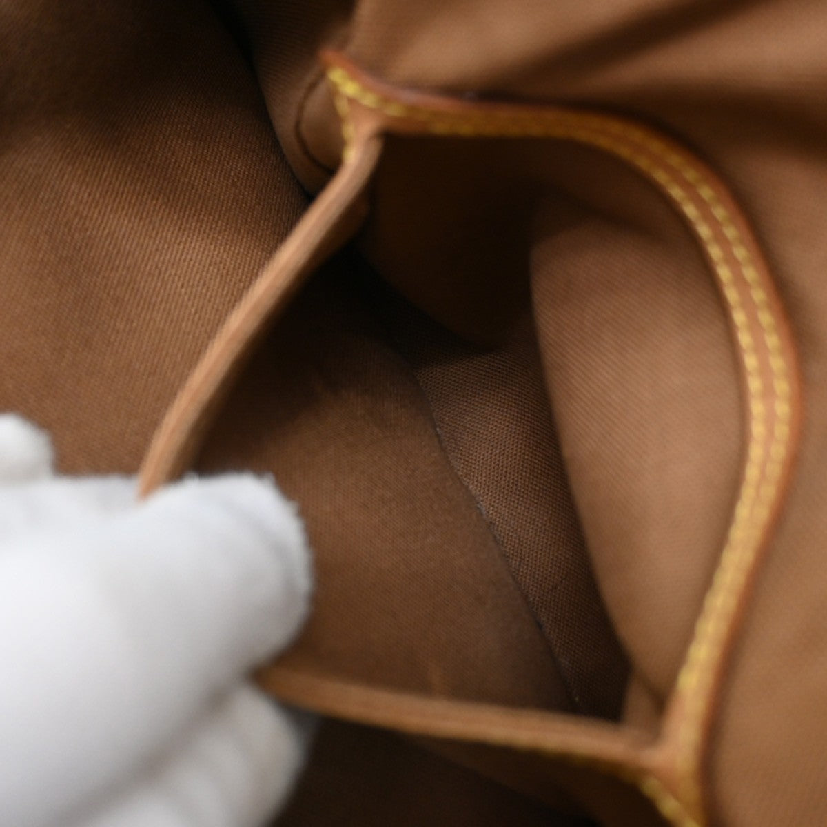 LOUIS VUITTON Montsouris MM Backpack Bag Monogram Leather Brown M51136 72SA234