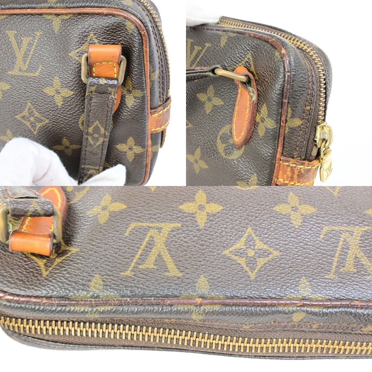 LOUIS VUITTON Marly Bandouliere Shoulder Bag Monogram Leather BN M51828 65EC783