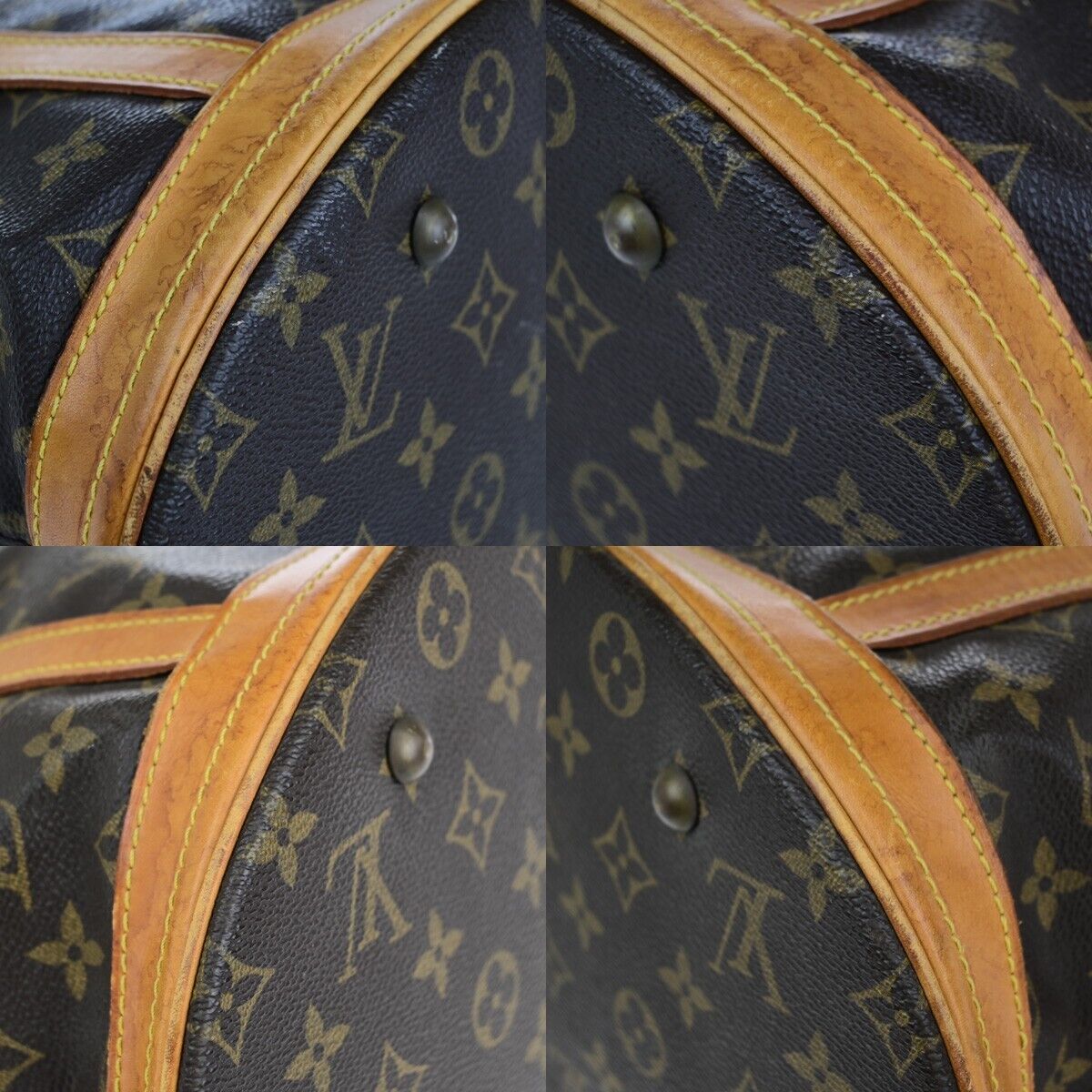 LOUIS VUITTON BUCKET GM Shoulder Tote Bag Monogram Leather Brown M42236 31ED302