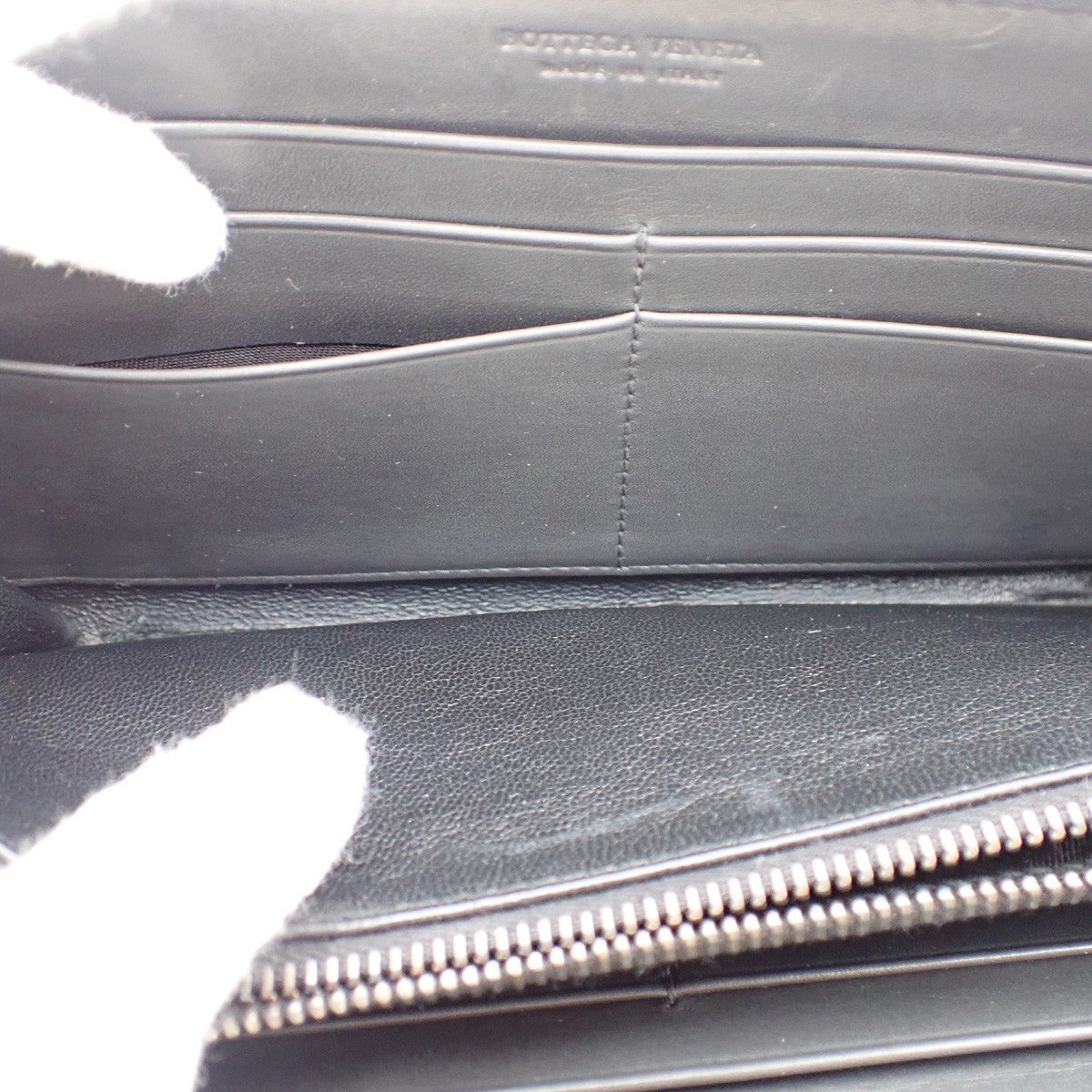 BOTTEGA VENETA Intrecciato Long Zipper Around Long Wallet Leather GY 64AA144