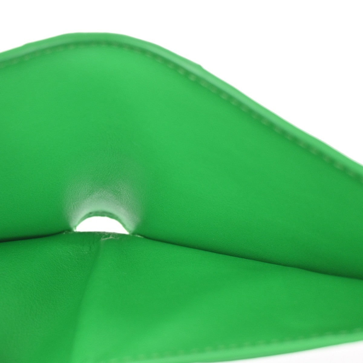 BOTTEGA VENETA Logo Intrecciato Bifold Wallet Purse Leather Green Italy 87RL575