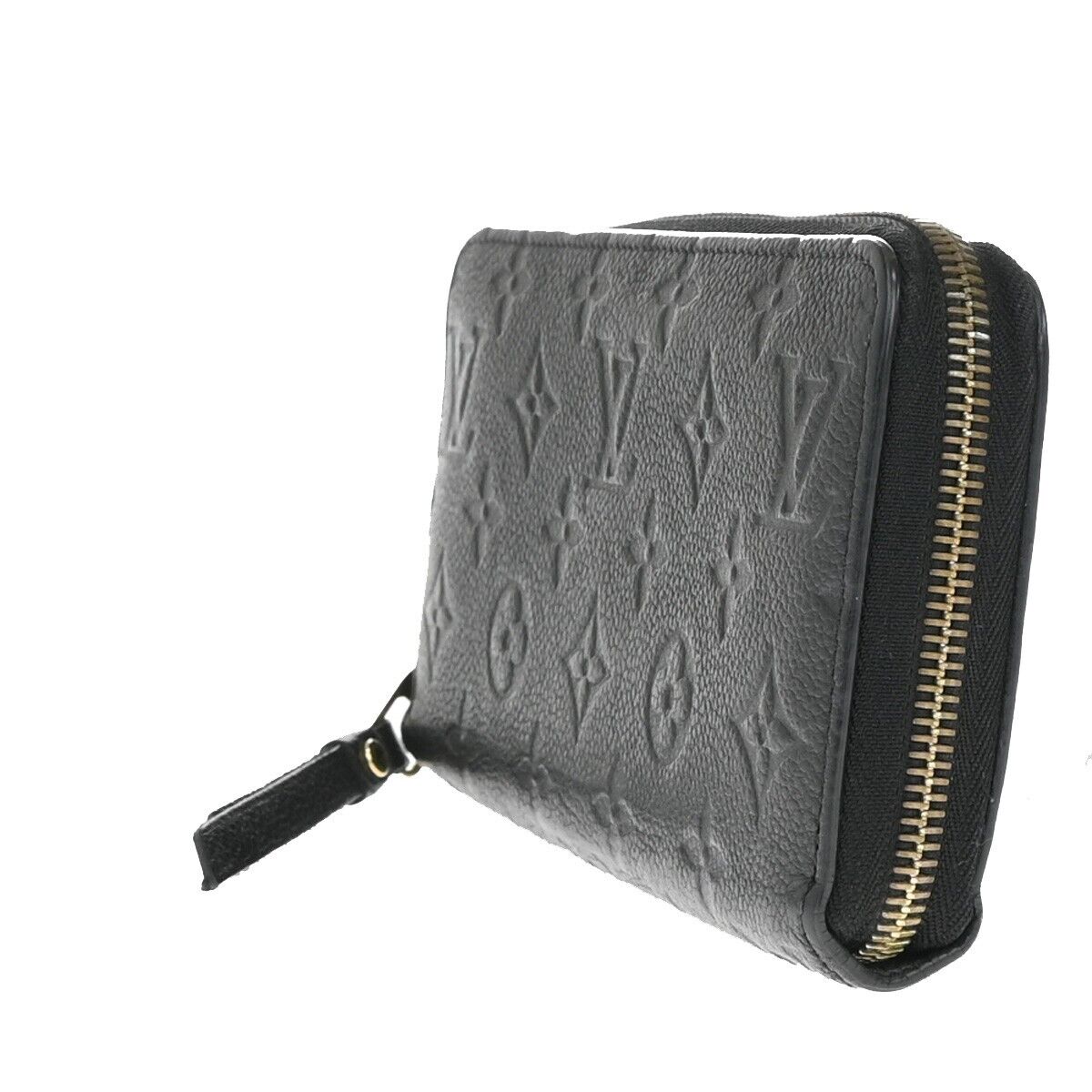 LOUIS VUITTON LV Zippy Long Wallet Monogram Empreinte Balck M93435 32FA522