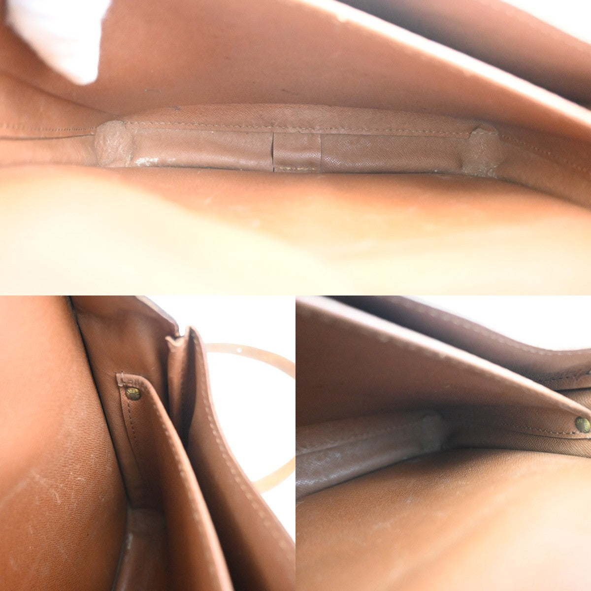 LOUIS VUITTON Cartouchiere GM Shoulder Bag Monogram Leather Brown M51252 39YJ091