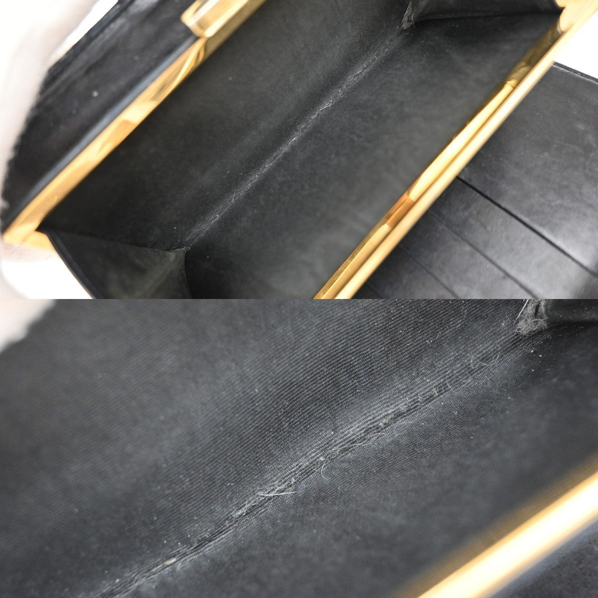 CHANEL CC Logo Long Bifold Wallet Grained Calfskin Leather Black 61RF542