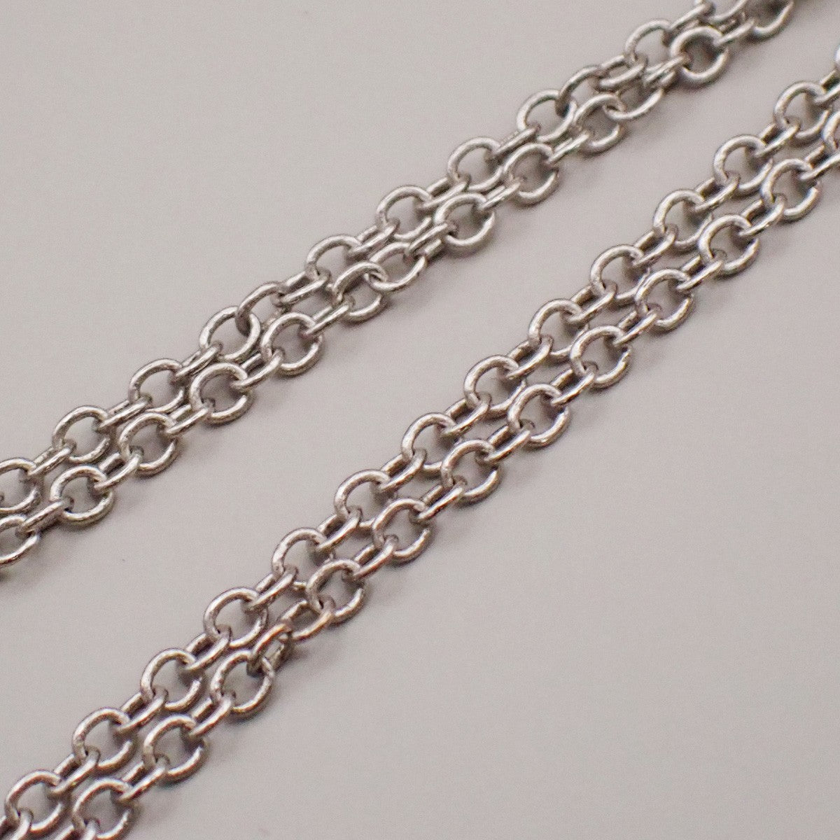 TIFFANY & CO. Open Heart 22mm Chain Necklace Ag 925 Elsa Peretti Silver 02YH718