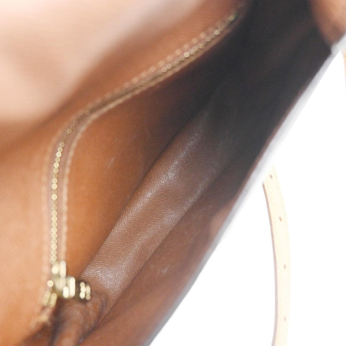 LOUIS VUITTON Saint Cloud MM Shoulder Bag Monogram Leather Brown M51243 39MA506