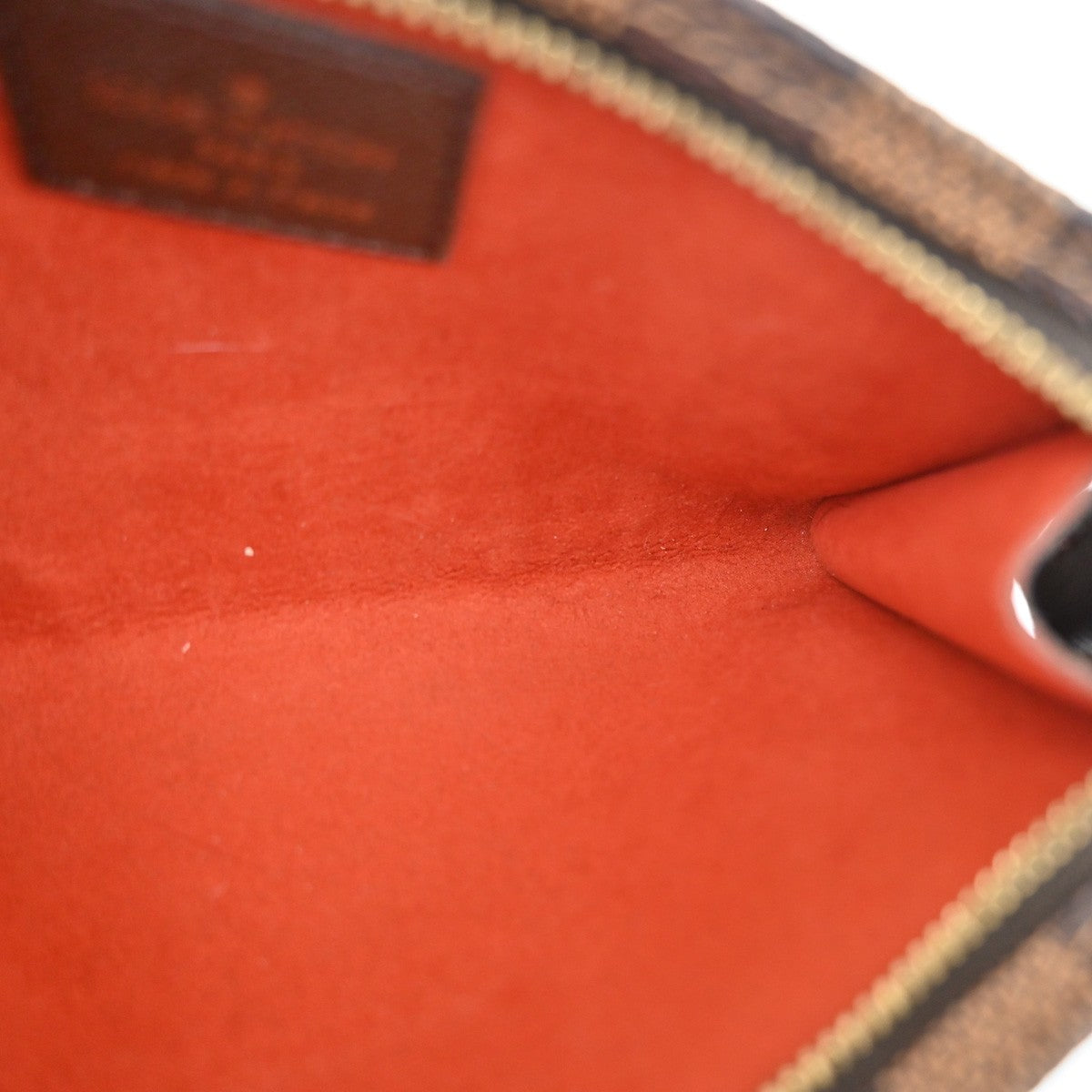 LOUIS VUITTON Marais Mini Pouch Damier Ebene Leather Brown France 04YH320