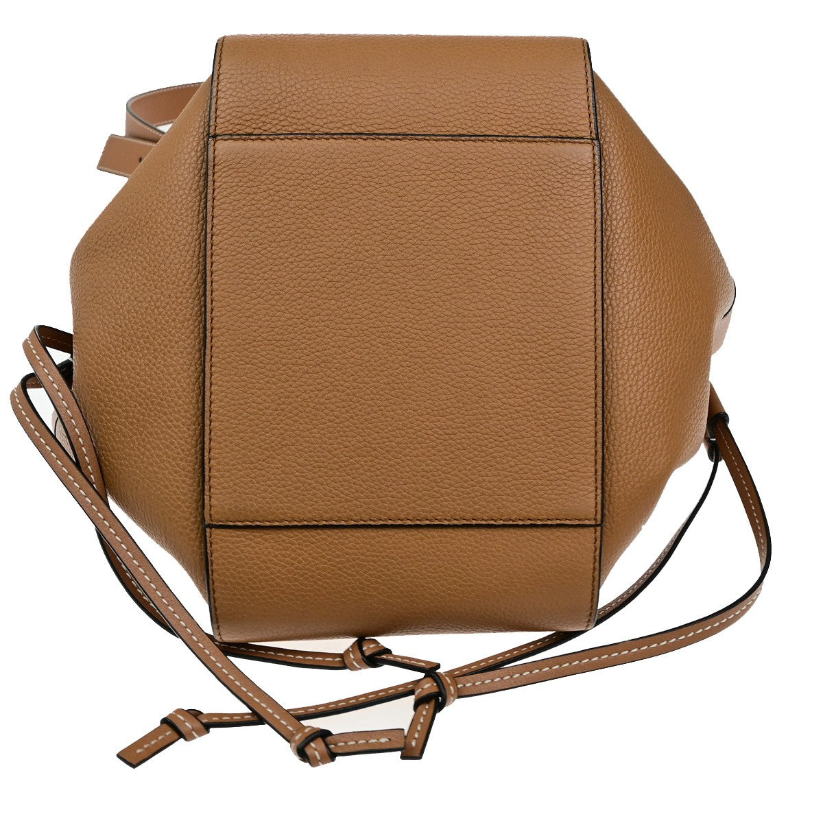 LOEWE Logo Hammock Small 2Way Shoulder Hand Bad Leather Brown GHW Spain 683RL069