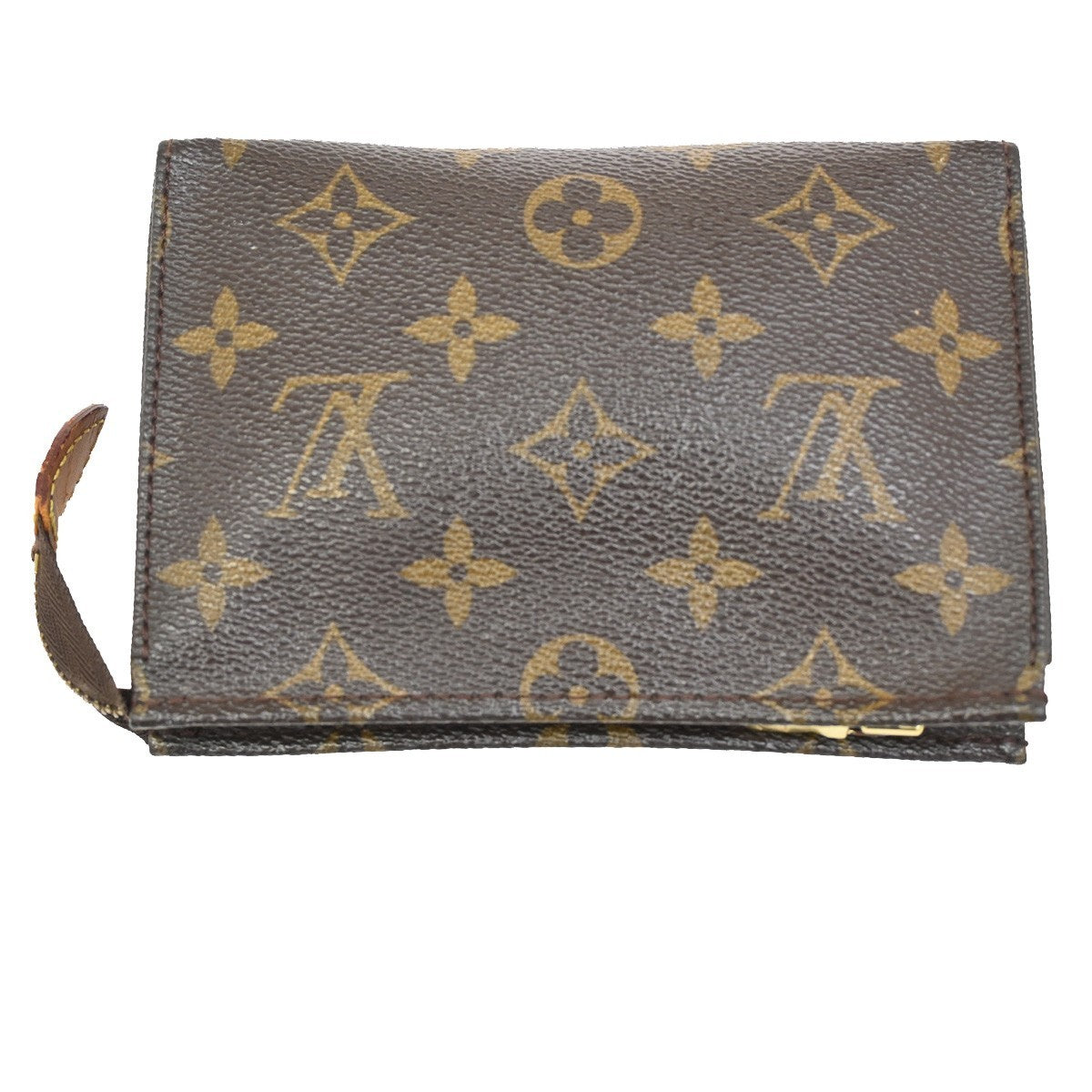LOUIS VUITTON Poche Toilette 15 Clutch Pouch Bag Monogram Leather M47546 66KB742