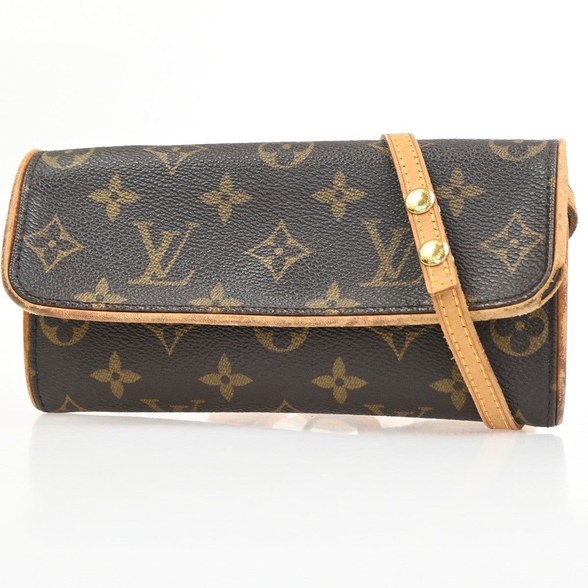 LOUIS VUITTON Pochette Twin PM 2Way Shoulder Clutch Bag Monogram M51854 33YH935
