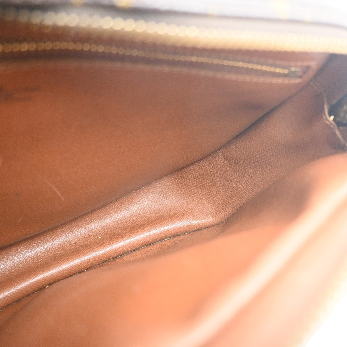 LOUIS VUITTON Jeune Fille MM Shoulder Bag Monogram Leather Brown M51226 64MA422