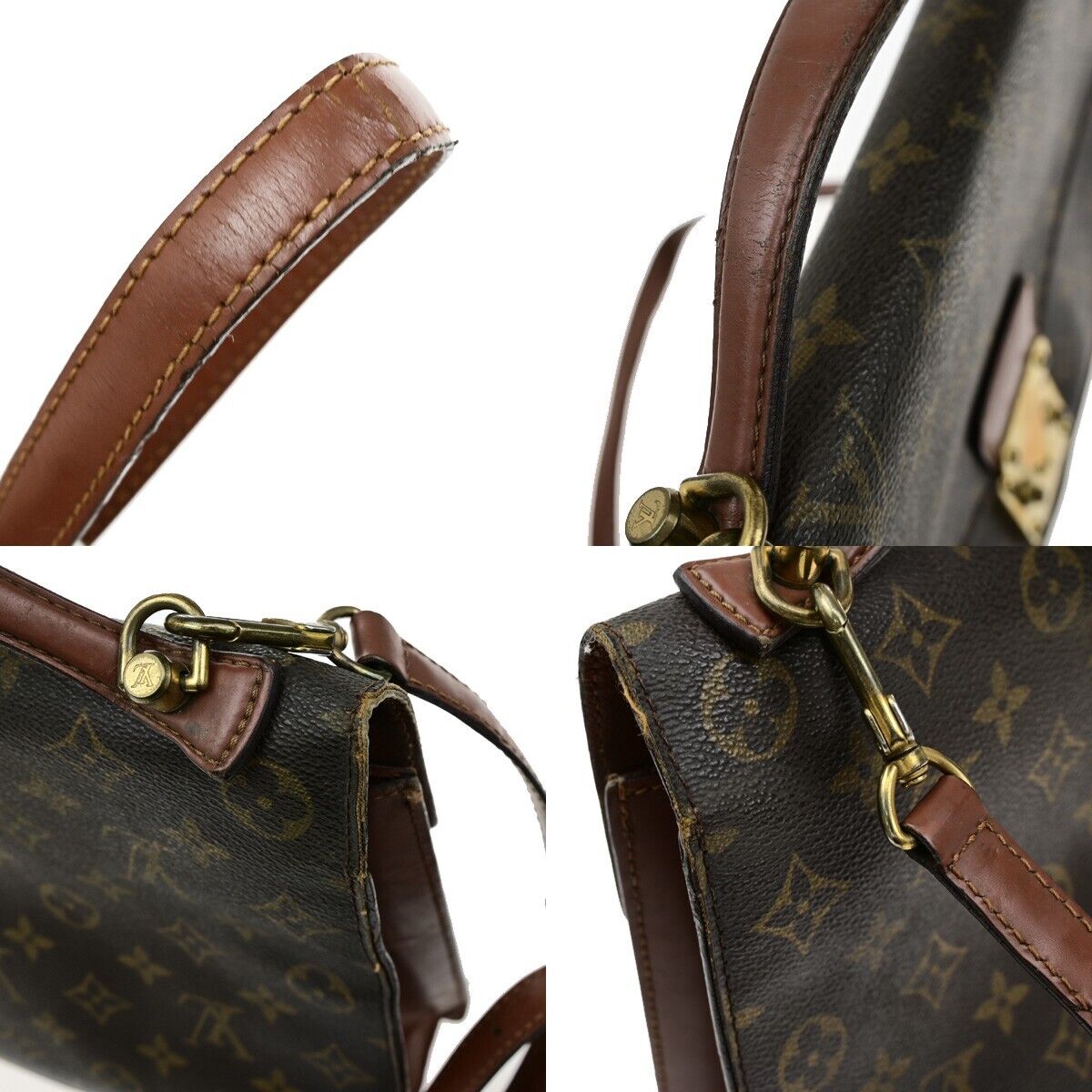 LOUIS VUITTON Monceau 28 2Way Shoulder Hand Bag Monogram Leather M51185 38EE005