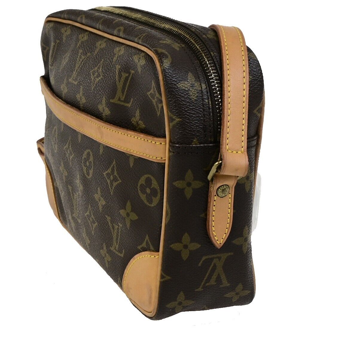 LOUIS VUITTON Trocadero 27 Shoulder Bag Monogram Leather Brown M51274 77ED035