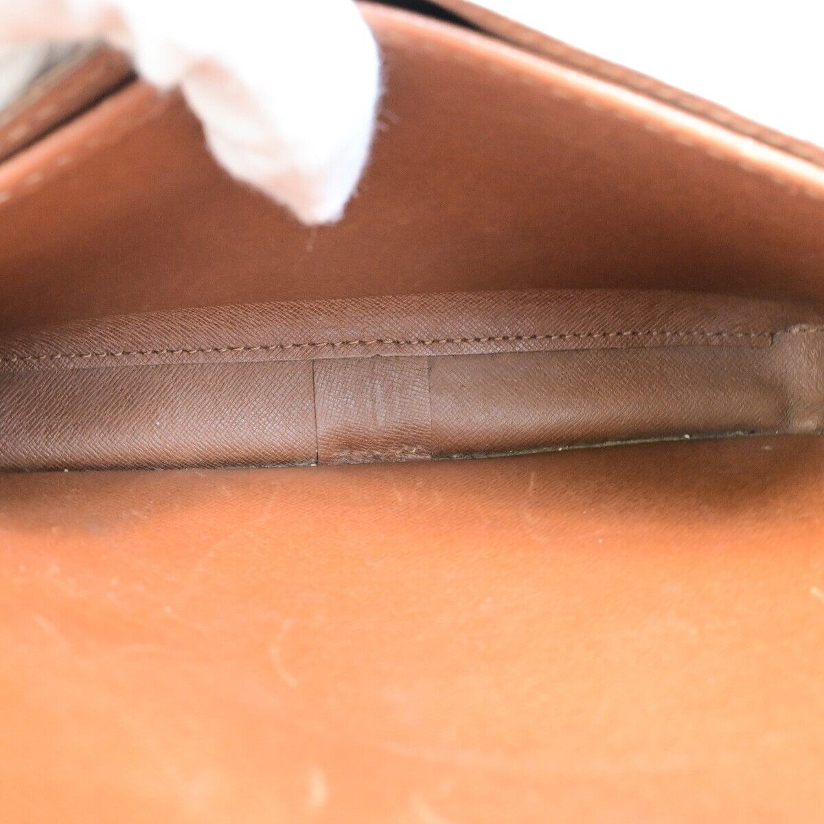 LOUIS VUITTON Cartouchiere GM Shoulder Bag Monogram Leather Brown M51252 65YF284