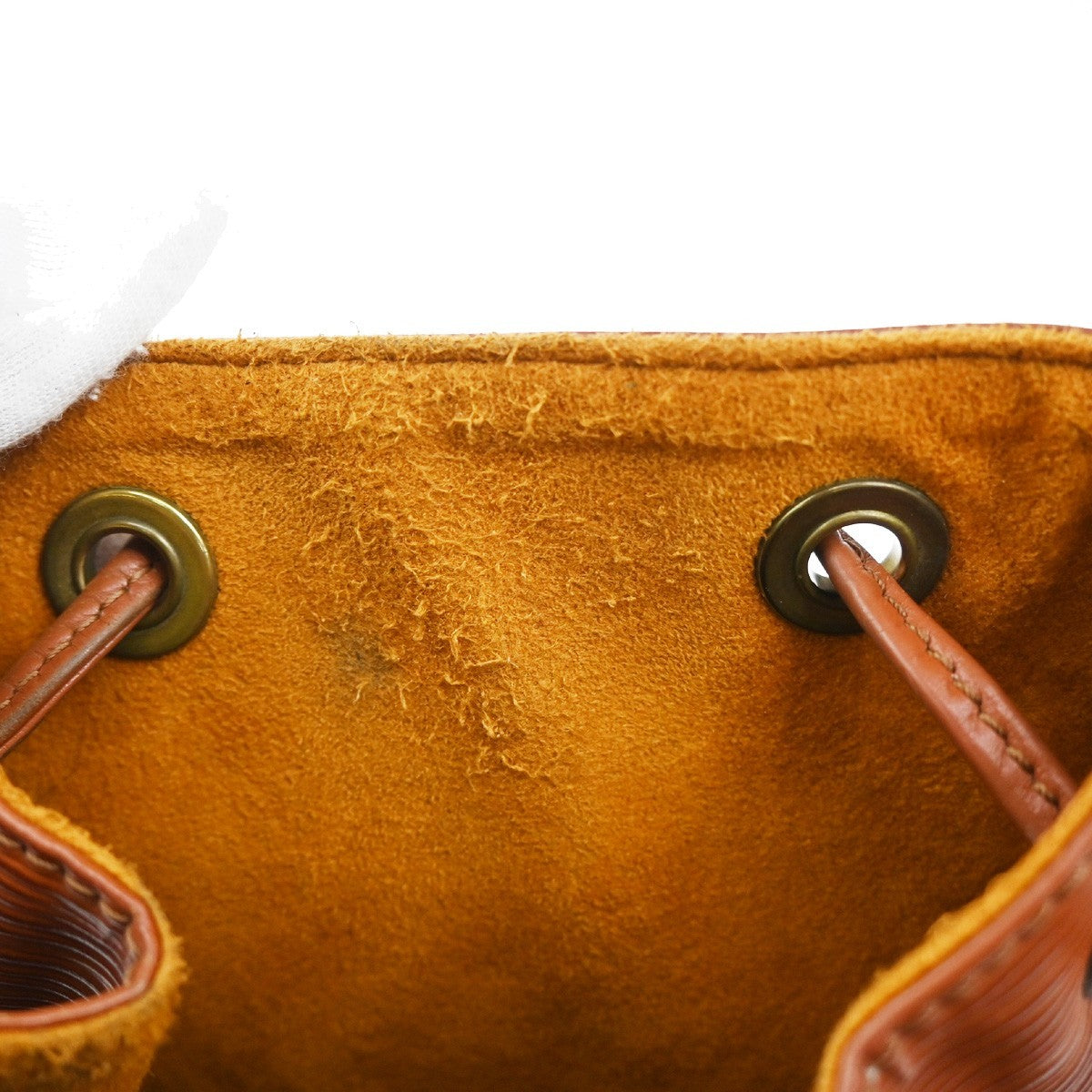 LOUIS VUITTON Petit Noe Drawstring Shoulder Bag Epi Leather Brown M44103 34TA055