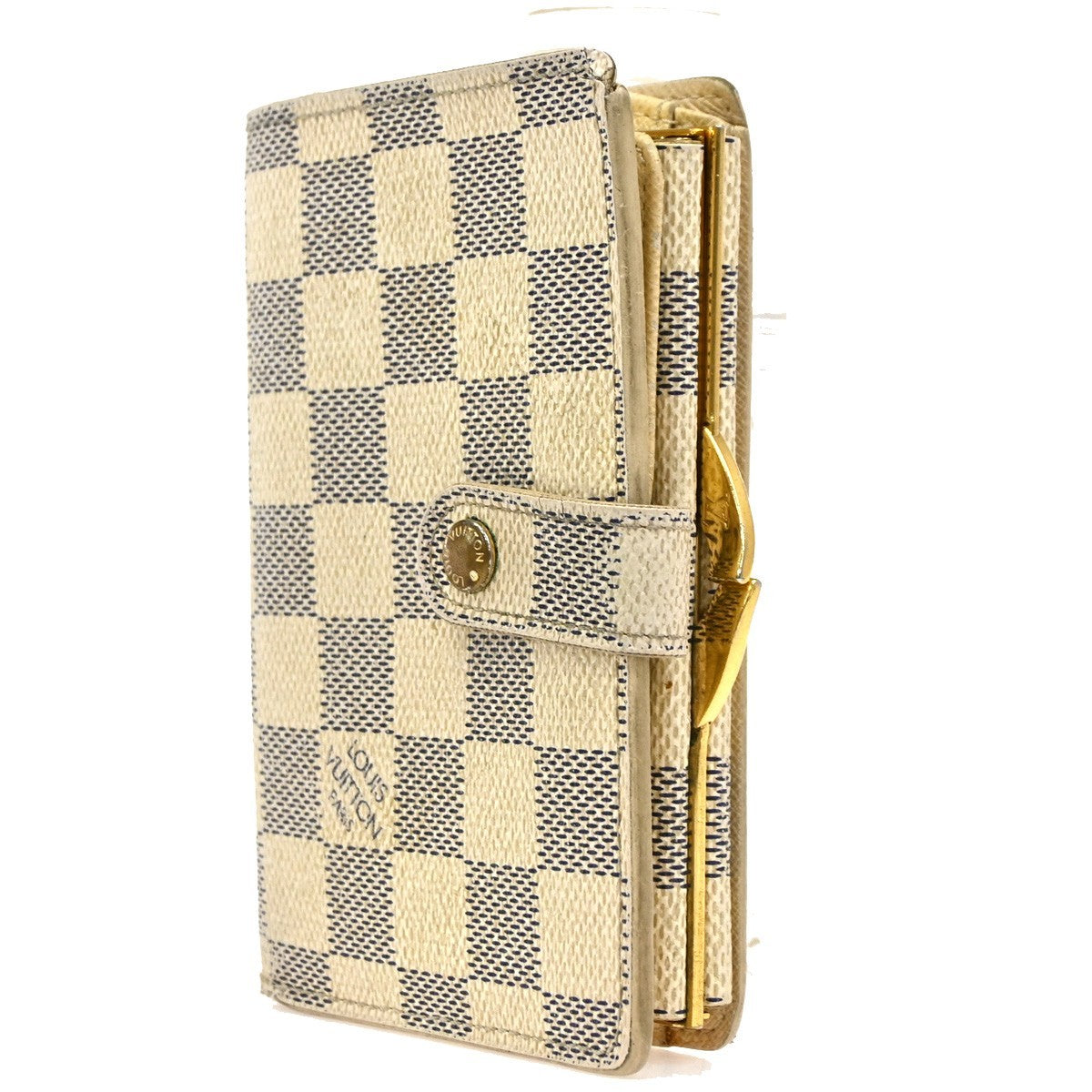 LOUIS VUITTON Portefeuille Viennois Wallet Danier Azur White N61676 01ZA131