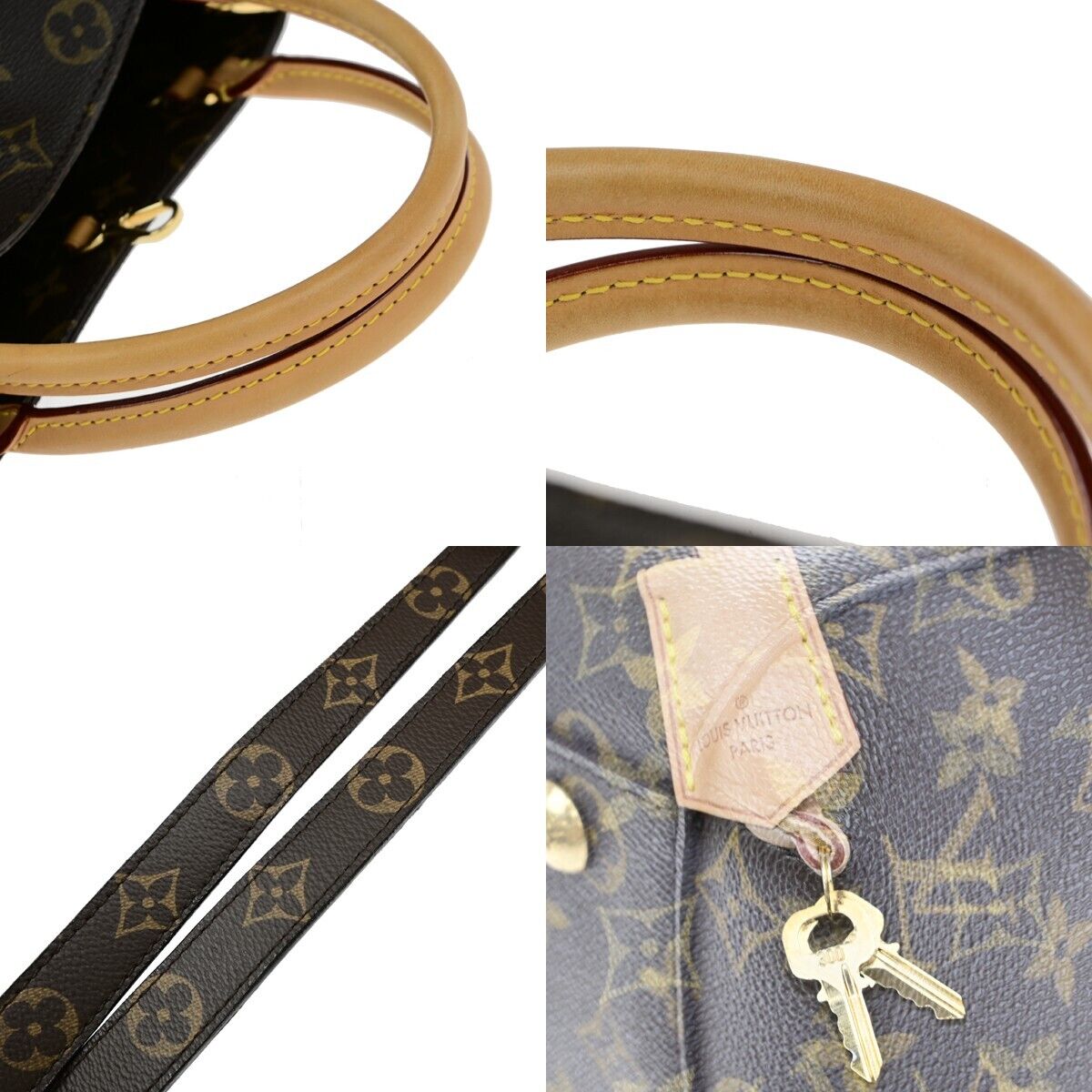 LOUIS VUITTON Montaigne MM 2Way Shoulder Bag Monogram Leather BN M41056 652RF220