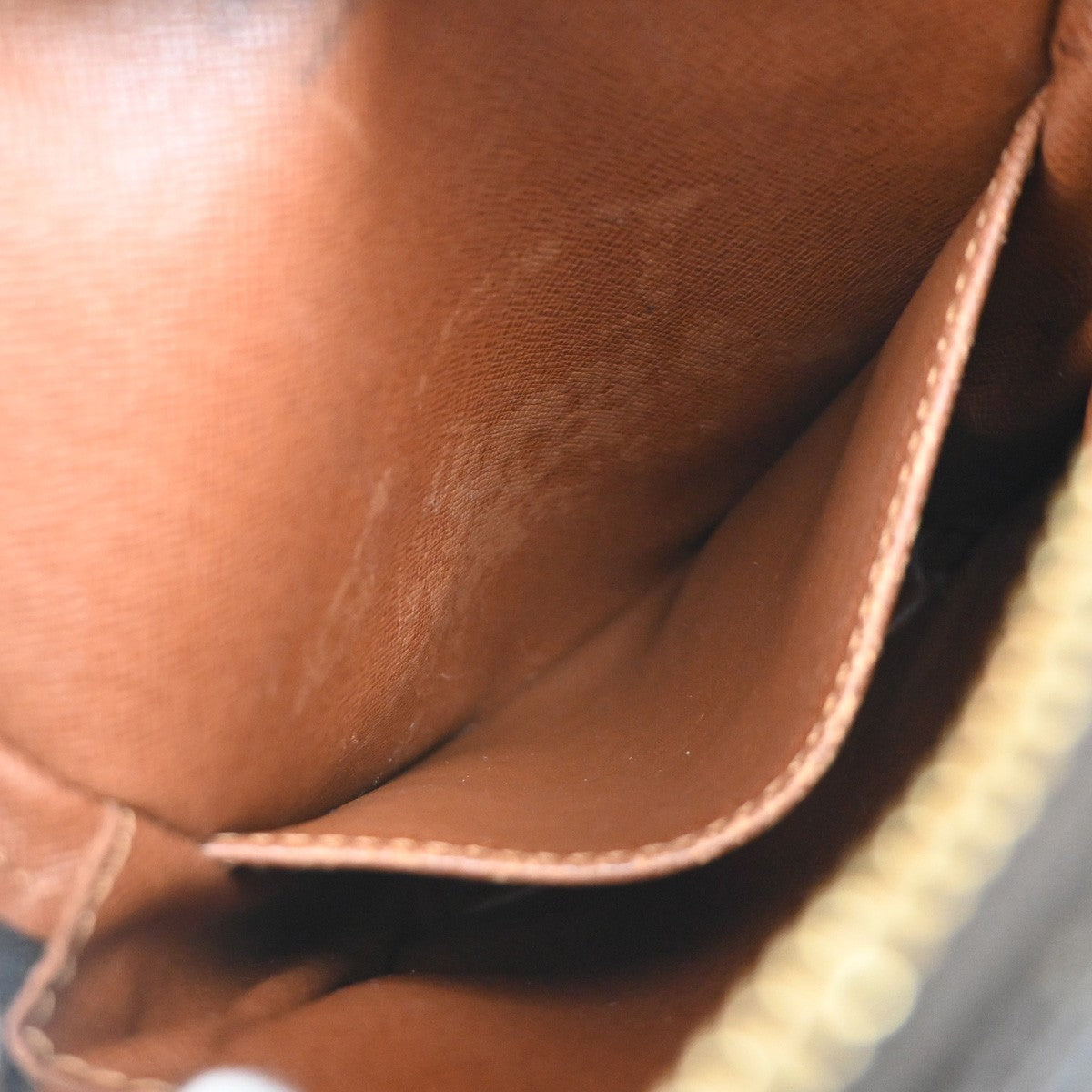LOUIS VUITTON Danube Shoulder Bag Monogram Leather Brown France M45266 83KC783