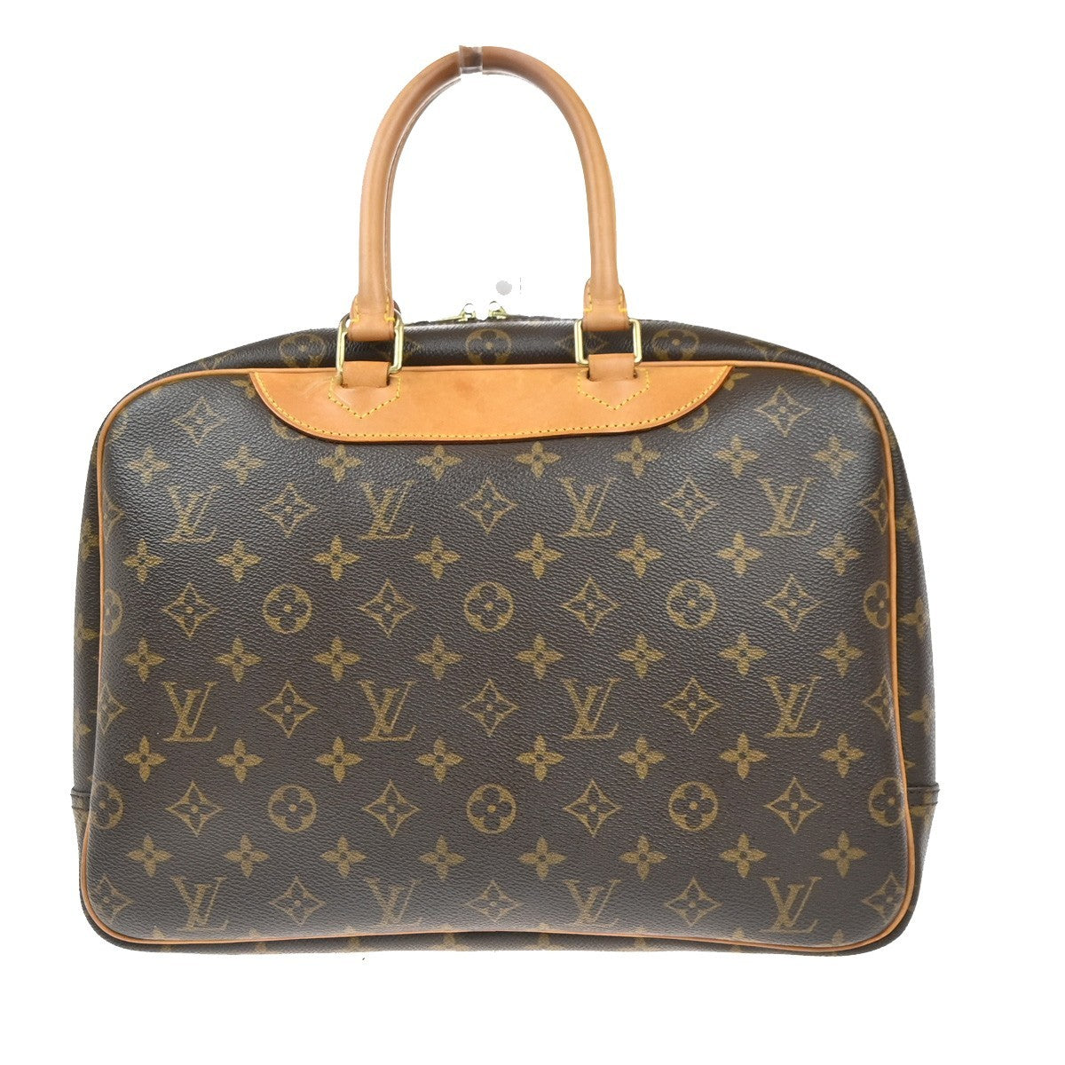 LOUIS VUITTON LV Logo Deauville Hand Bag Monogram Leather Brown M47270 18MA223